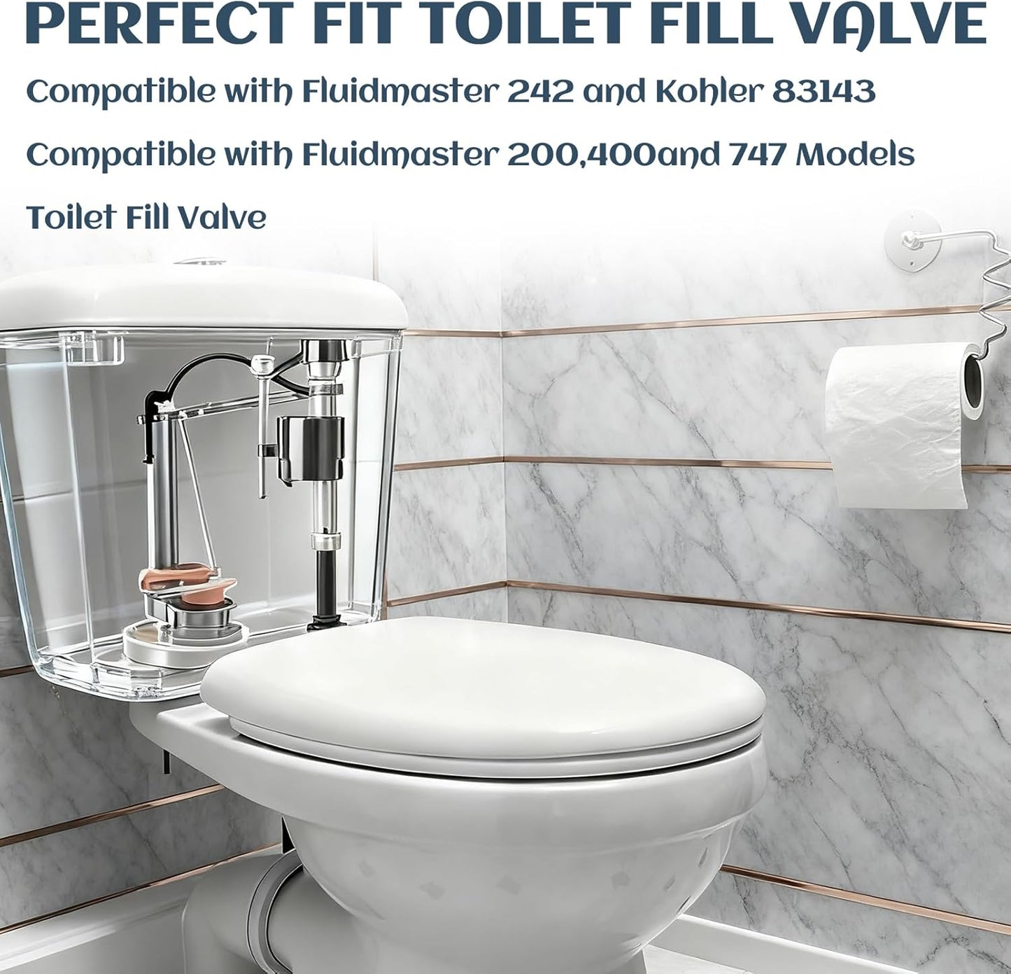 Set 3 sellos válvula inodoro comp Fluidmaster