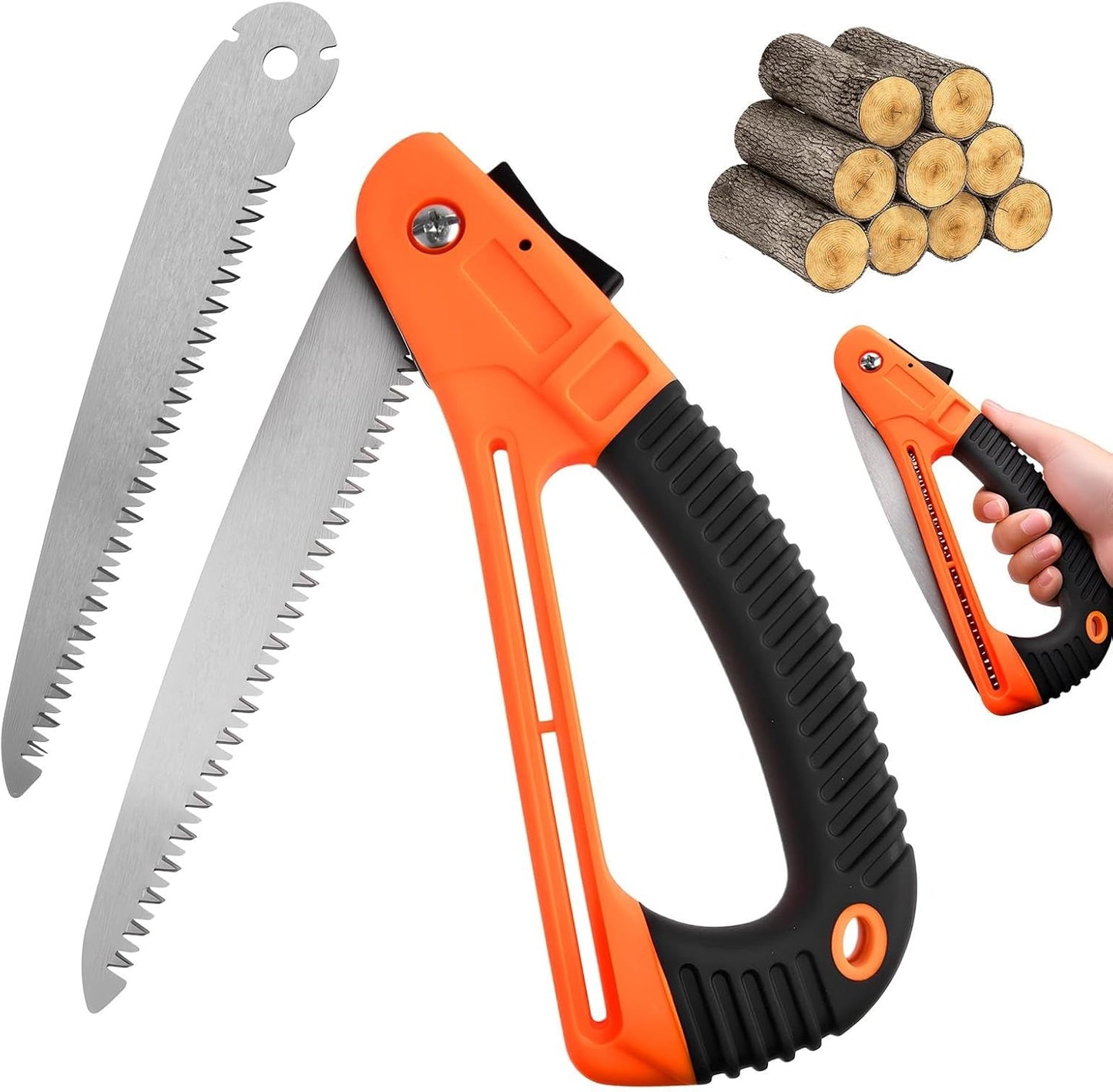 Sierra manual plegable acero alto carbono 7" jardinería