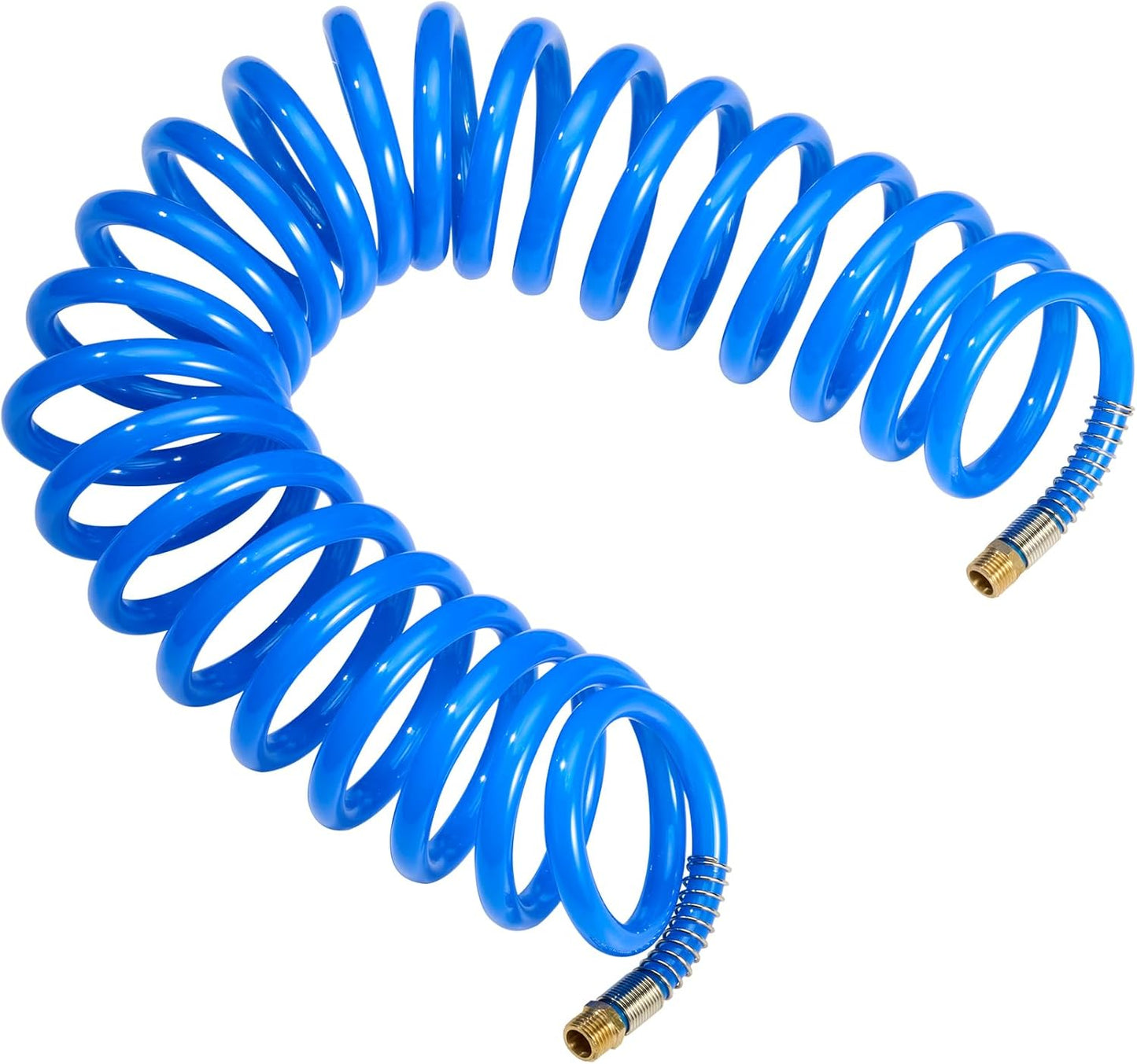 Manguera aire 1/4pulg x20ft poliuretano flex con extremo giratorio