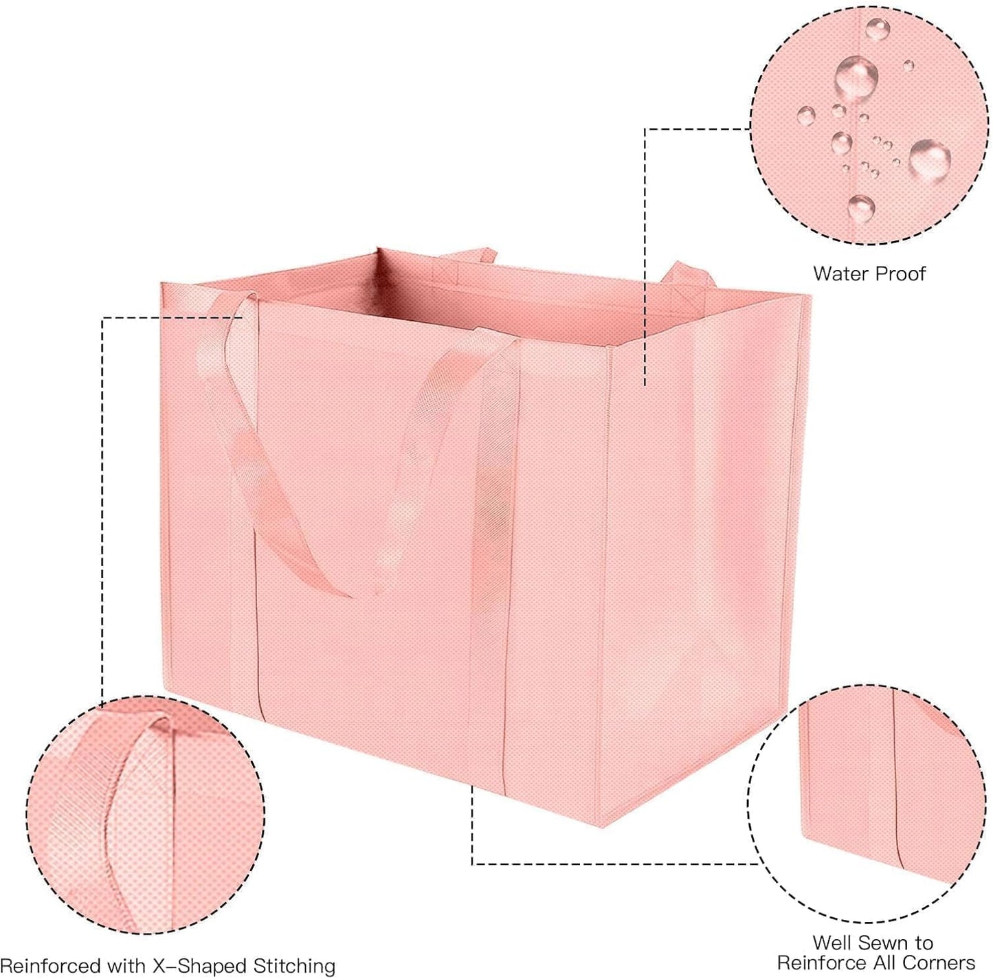 Bolsa plegable grande MOLOVA 16x13x10 pulgadas C2-púrpura2