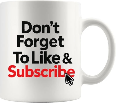 Taza de cerámica para influencers y creadores de contenido 11 oz blanco