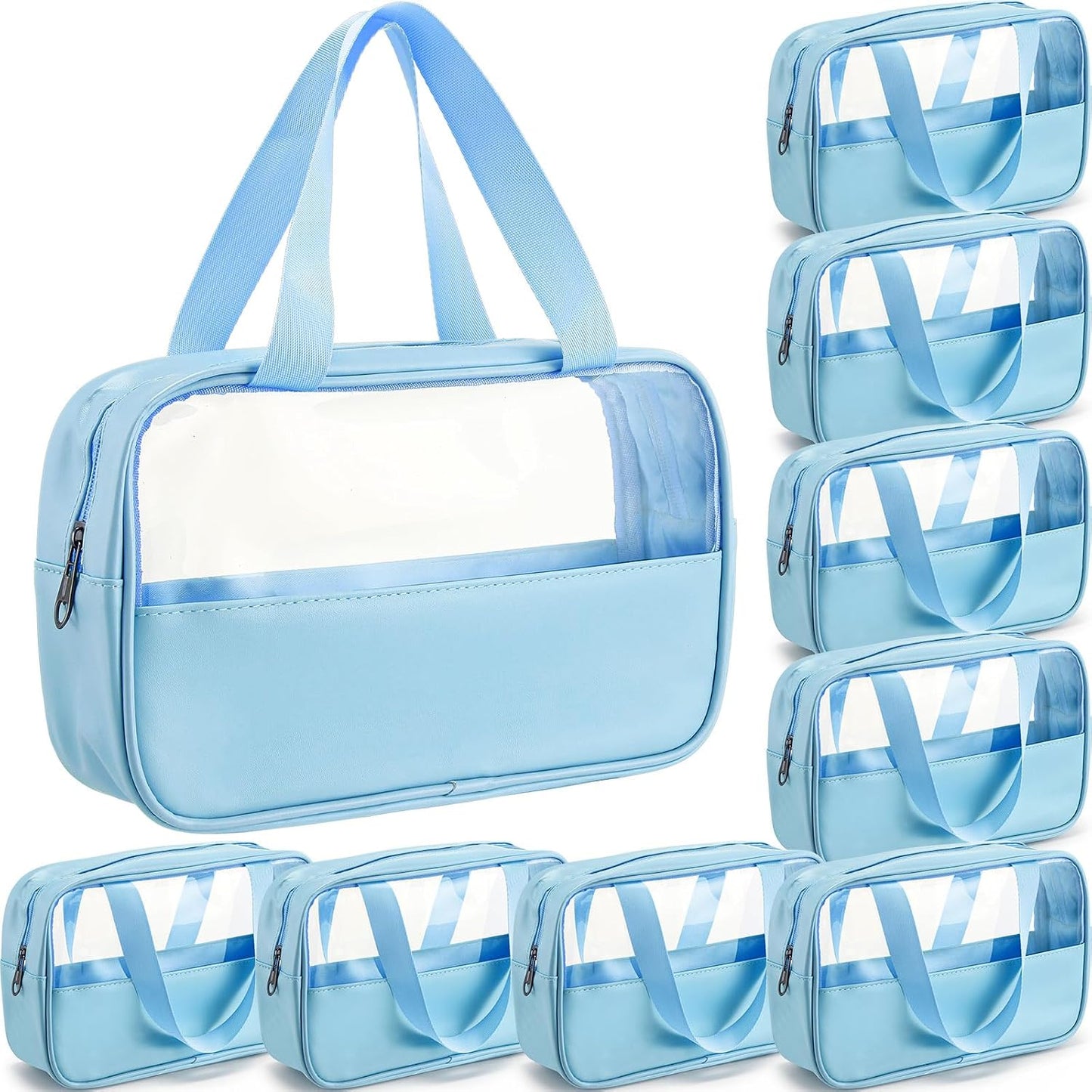 Bolsa maquillaje translúcida organizadora portátil