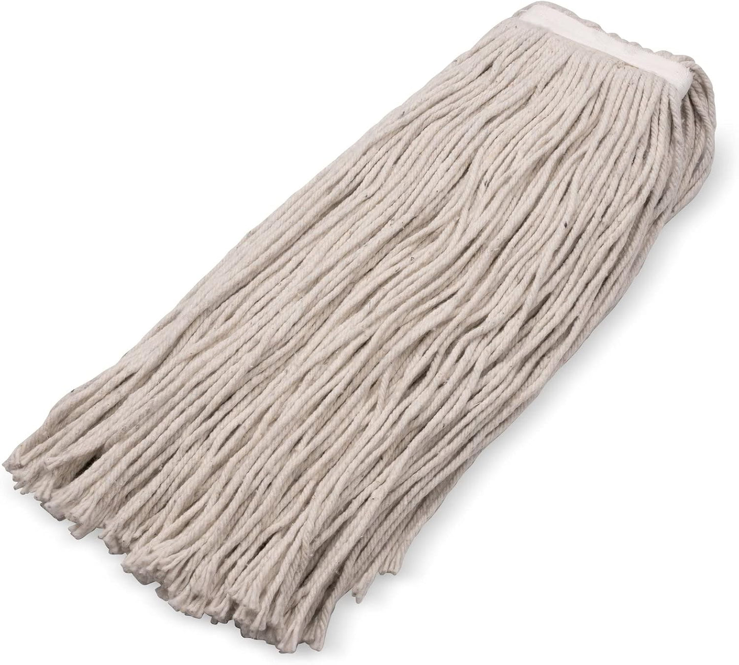 Cabezal trapeador algodón banda blanca 44pulg color marrón