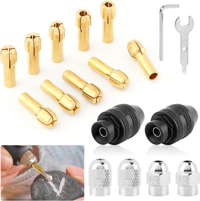 Set 28 Portabrocas Dremel 1/32-1/8pulg con 2 Británicas 4486