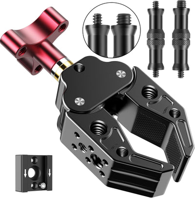 Abrazadera cangrejo para cámara DSLR y luces LED