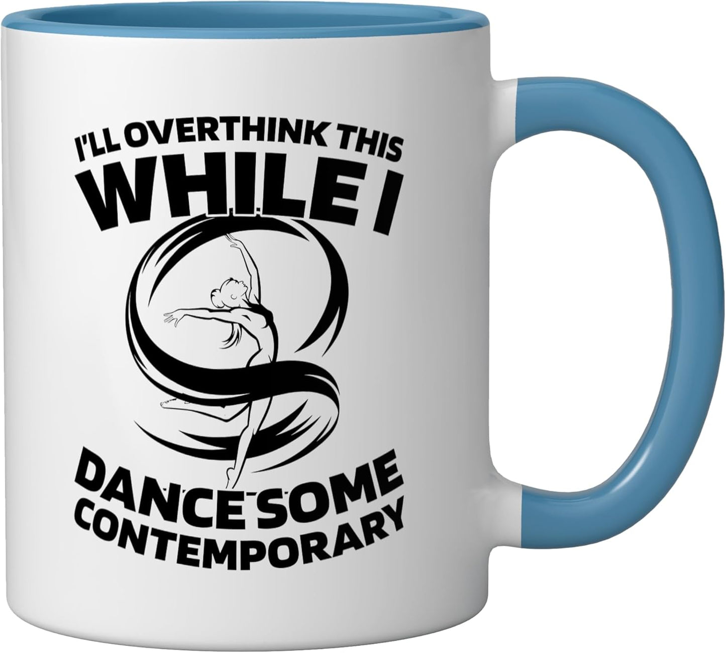 Taza Cerámica Danza Contemporánea Azul/Blanco