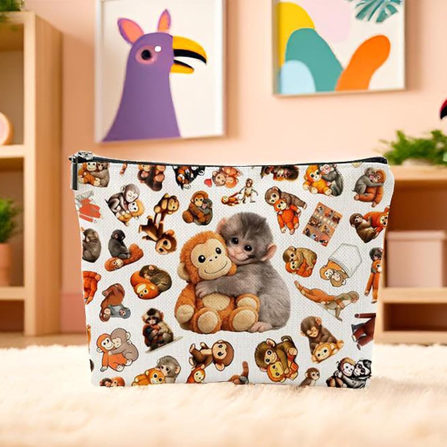 Bolsa cosméticos con cremallera regalo perros mujer