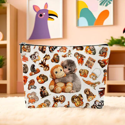 Bolsa cosméticos con cremallera regalo perros mujer