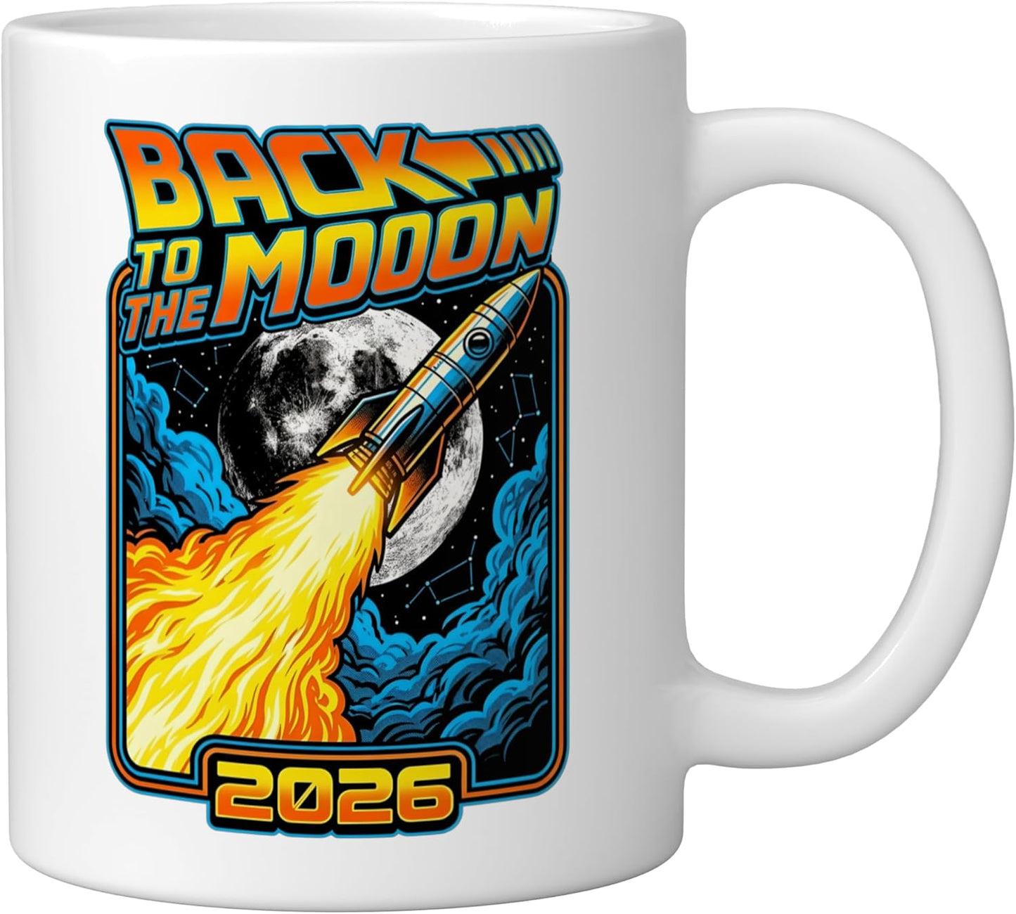 Taza Cerámica Astronauta Retro 2026 Blanco