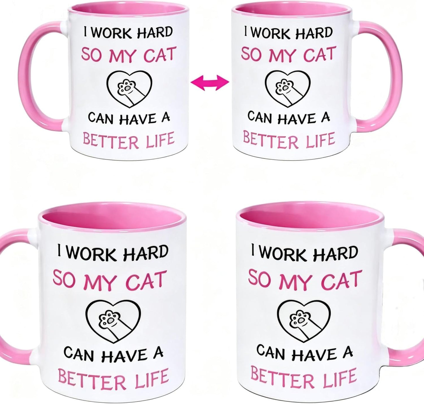 Taza divertida para amantes de los gatos, regalo para ella, mamá, amiga