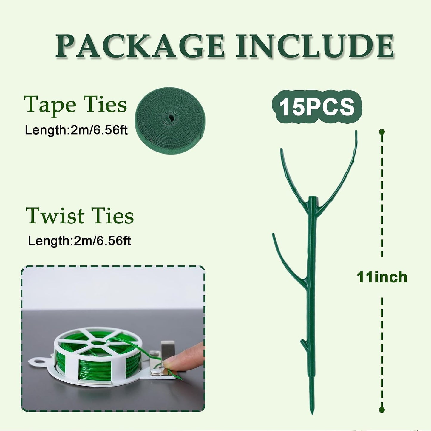 15 Postes Soporte Ajustables para Plantas Trepadoras