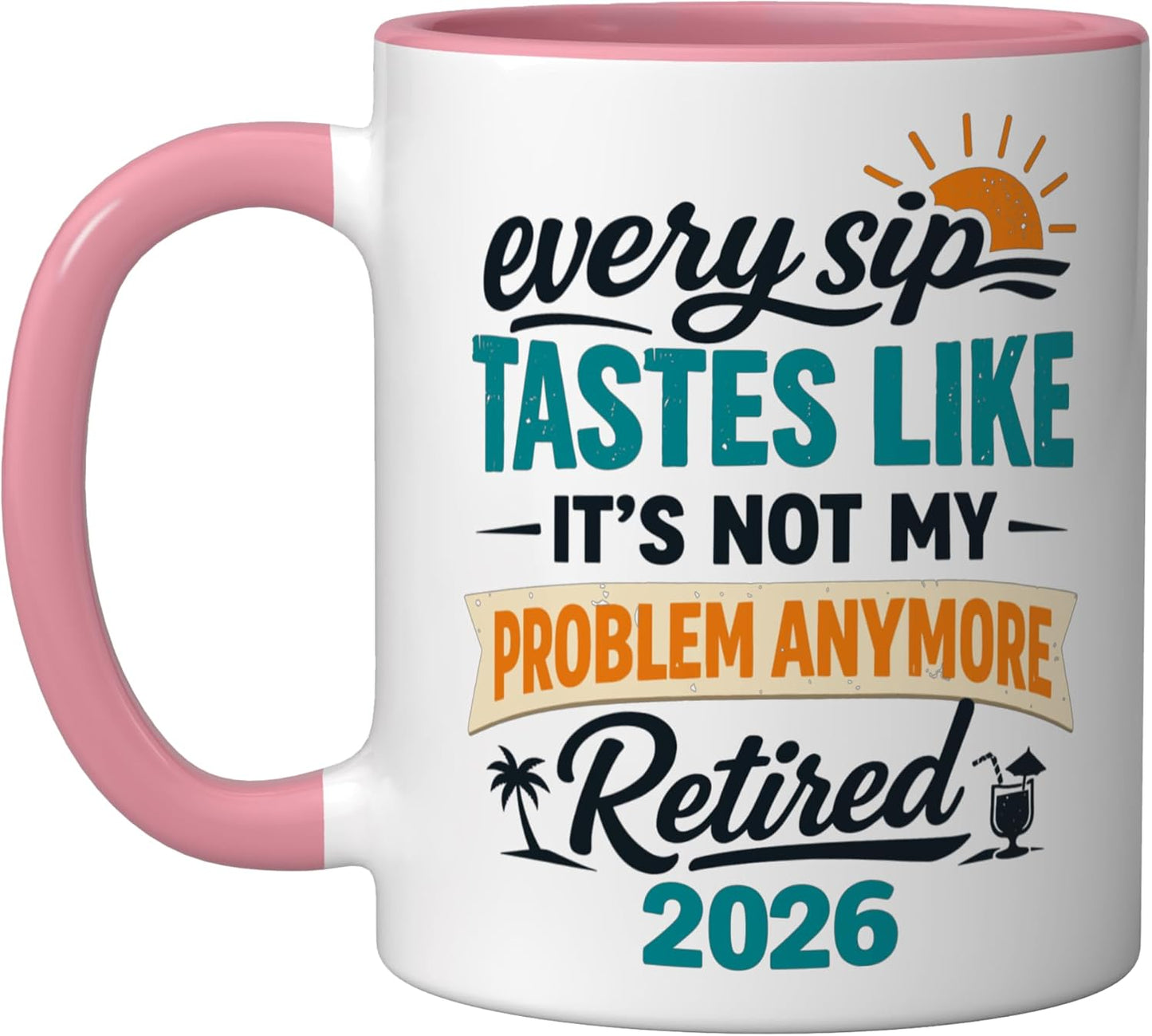 Taza Cerámica Every Sip Pink/White Retirada 2026