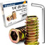 Insertos roscados 1/4-0.787 pulg para madera set 28