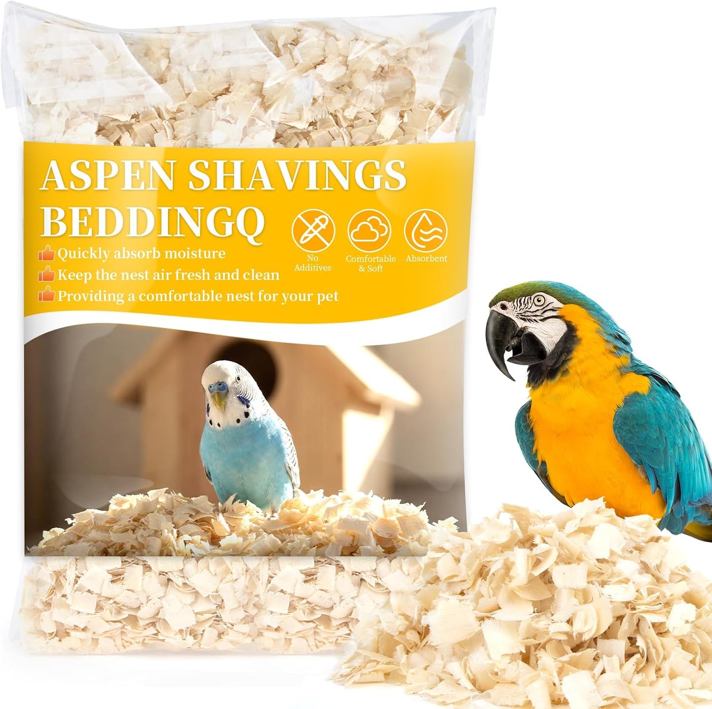 Ropa cama mascotas Aspen Bird 10oz para conejillo erizo reptil