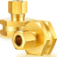 Adaptador manguera jardín latón 3/8x3/4 FHT giratorio 2uds