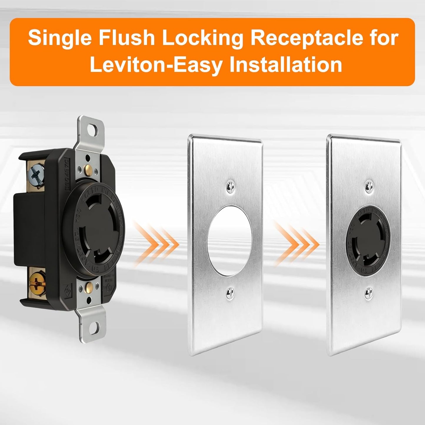 Receptáculo L14-30 para Leviton V-0-MAX negro