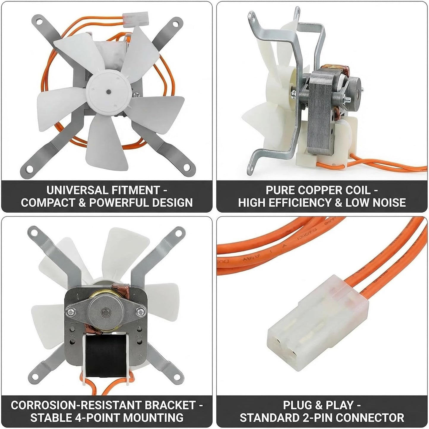 Kit repuesto ventilador parrilla pellets Pit Boss/Traeger