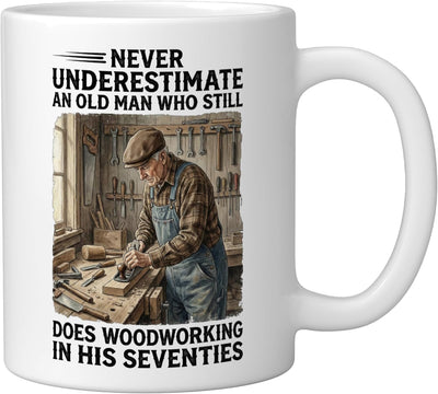 Taza de cerámica para tallado en madera por ancianos