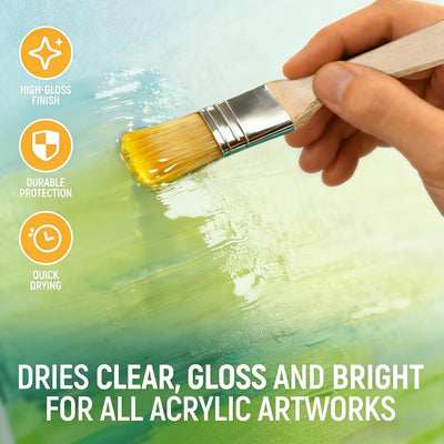 Barniz brillante acrílico para artistas profesional