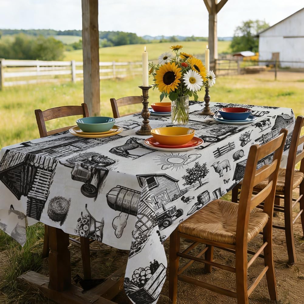 Mantel rectangular impermeable 84x60pulg resistente manchas
