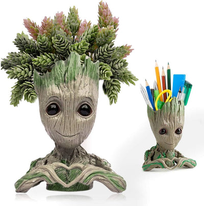 Maceta Groot para suculentas 6x4pulg escritorio jardín