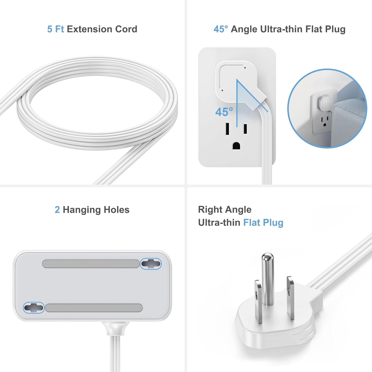 Protector sobretensiones carga PD 33W regleta 4 USB