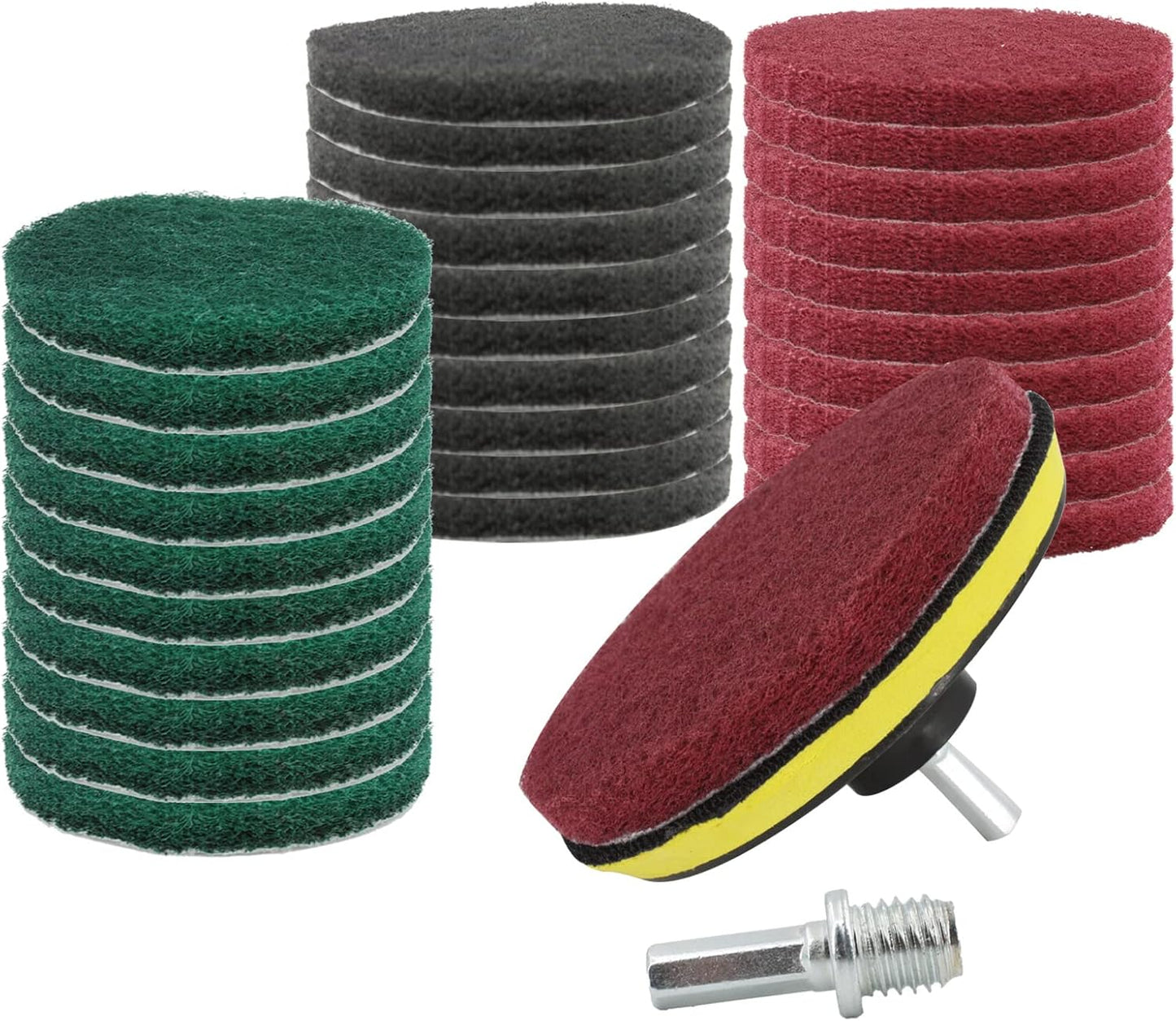 Set 33 Cepillos Taladro Almohadillas Limpieza Hogar con Soporte