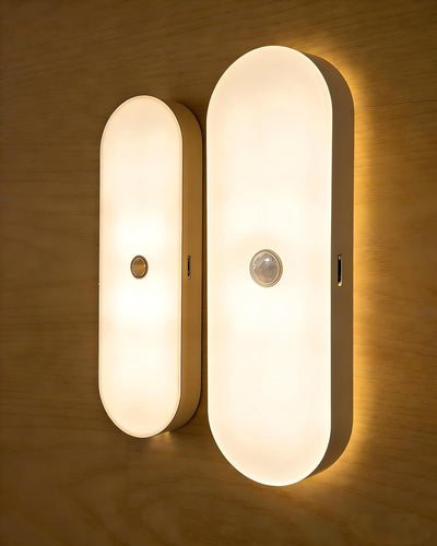Luz nocturna recargable sensor movimiento pack 2 led