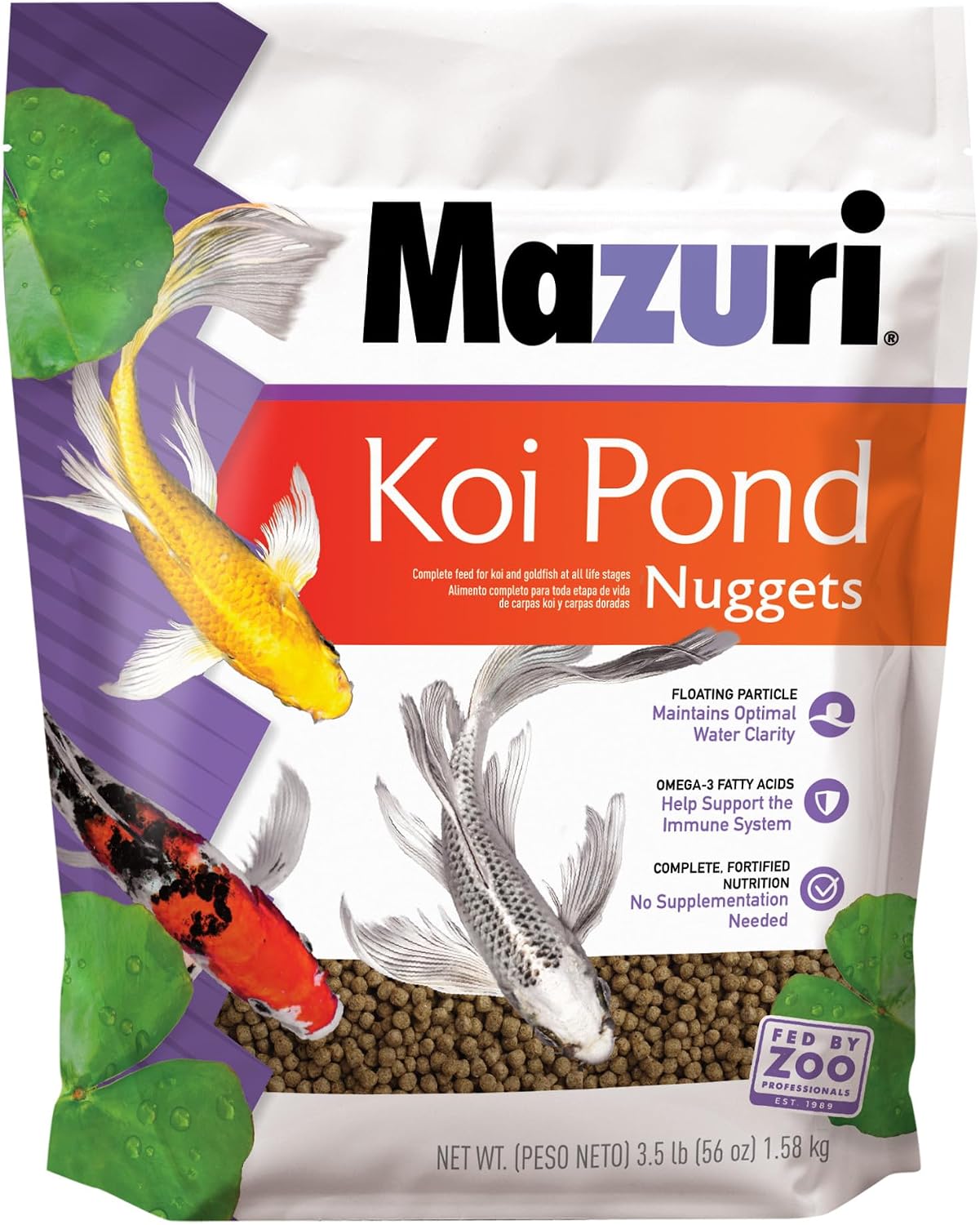 Alimento flotante para peces Koi 3.5 LB