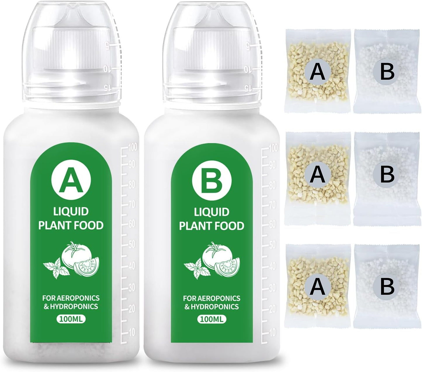 Solución hidropónica A & B 27.1oz para hierbas y verduras