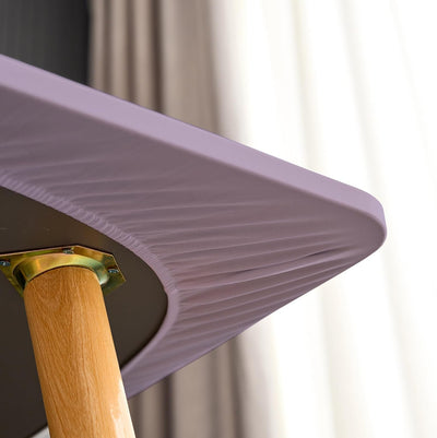 Mantel cuadrado pequeño morado claro 34 x 34 pulgadas ajustable antideslizante