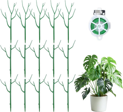 15 Estacas Apilables para Plantas Trepadoras Monstera Potos