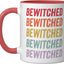 Taza Cerámica Bewitched Roja/Blanca