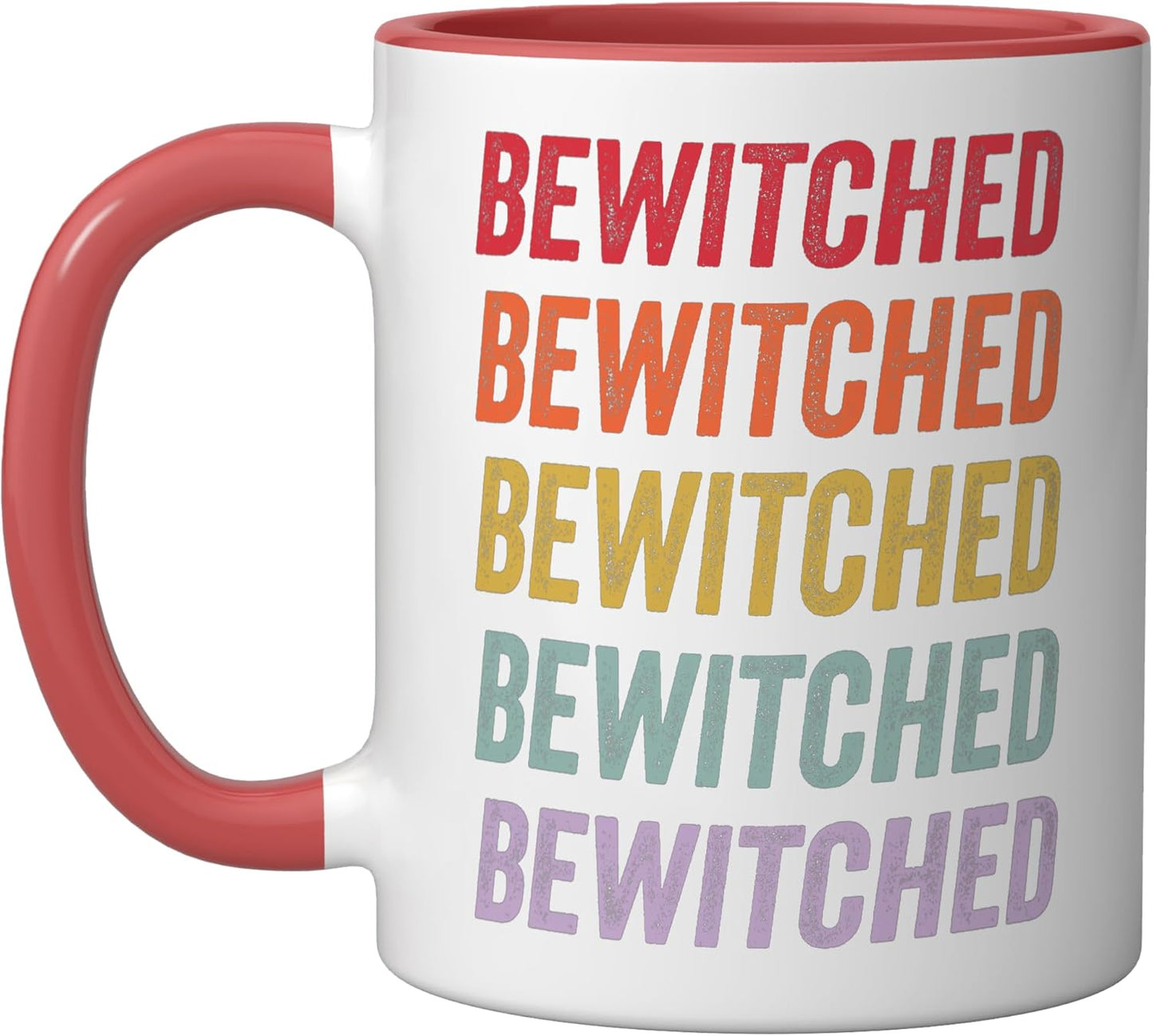 Taza Cerámica Bewitched Roja/Blanca