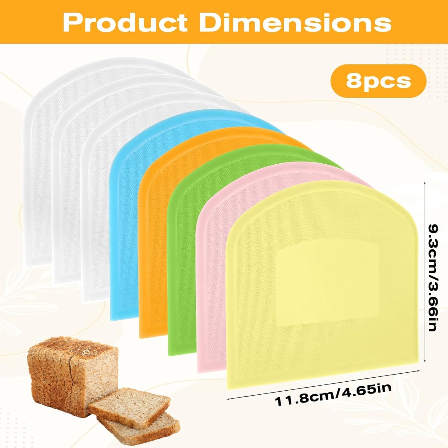 Raspador masa plástico apto para alimentos pan pasteles
