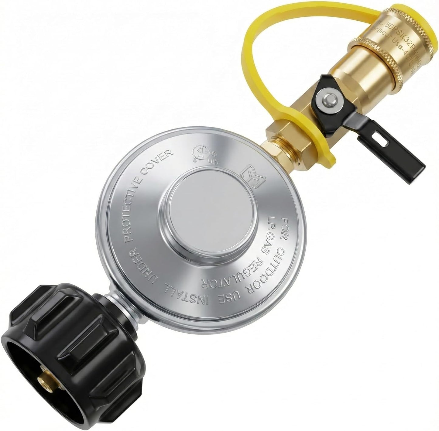 Adaptador propano 1/4pulg regulador parrilla con QCC1