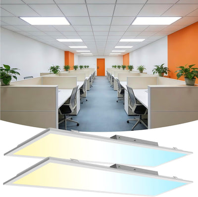 2 Luces LED Plano Regulable 3000K-6300K ETL