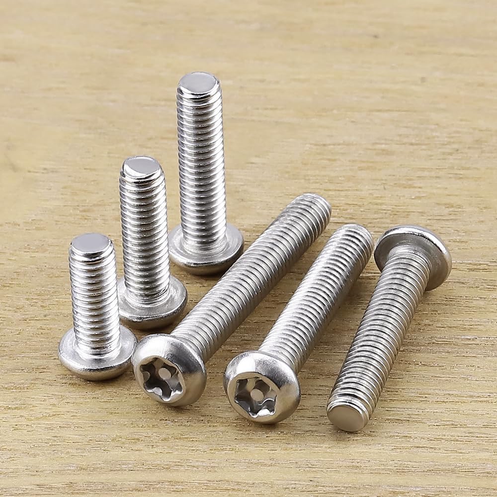 Tornillos Torx M4-0.7 x 6mm acero inox 304 set 100uds