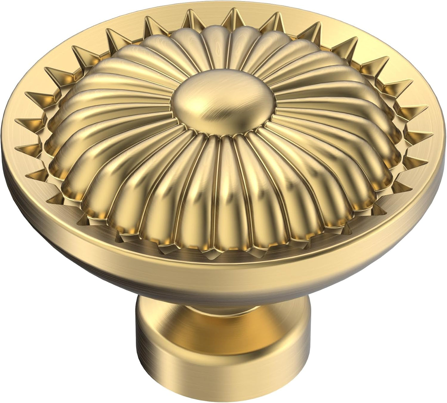 Pomos gabinete bronce champán girasol 1.28pulg set 10