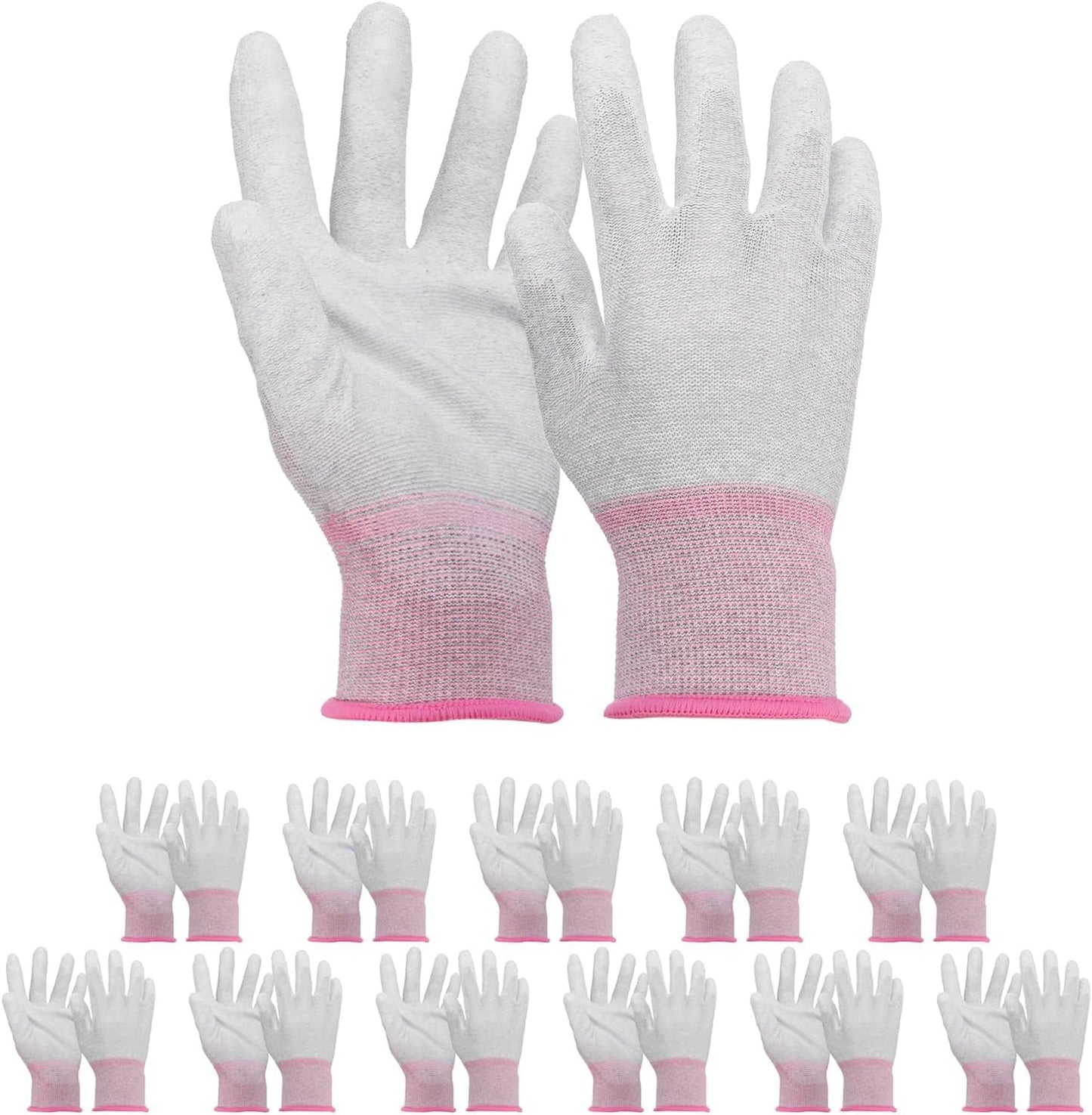 Guantes ESD fibra carbono gris para reparación PC