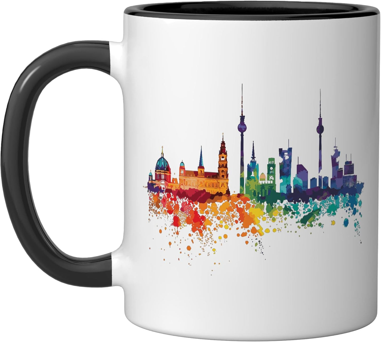 Taza Cerámica Negro/Blanco