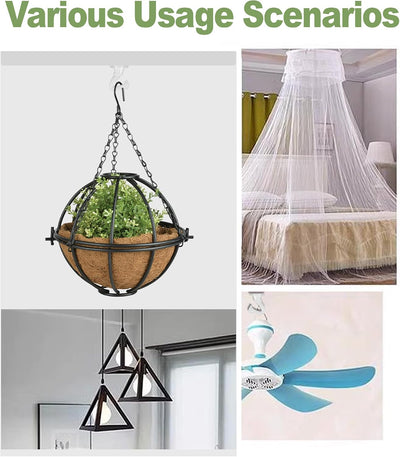 6 Pzas Gancho Metal para Plantas Luces Colgantes