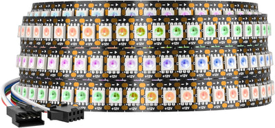 Tira LED WS2815 ECO 3.3pies 144 píxeles RGB flexible