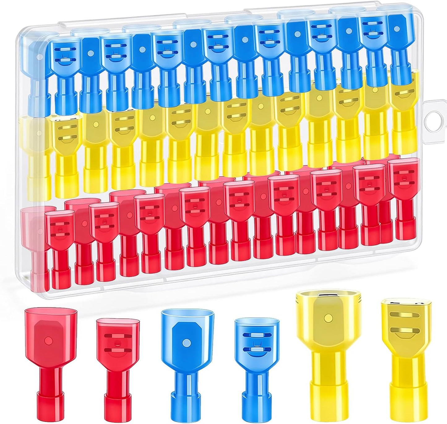 Kit conectores pala nailon 22-10 macho hembra automoción