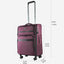 Equipaje mano expandible Softside 24pulg Borgoña
