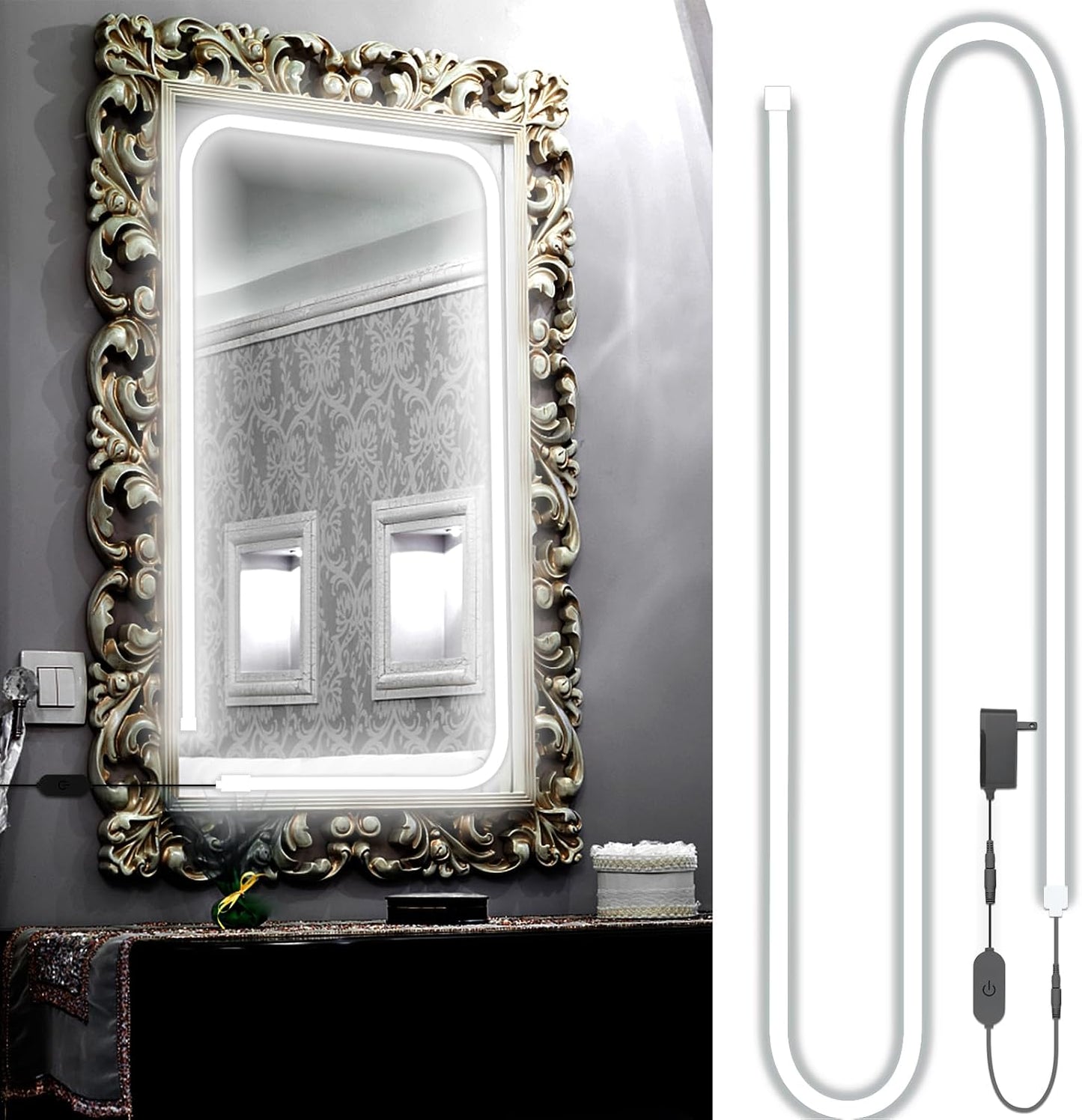 Luces LED espejo maquillaje estilo Hollywood 10ft 6000K