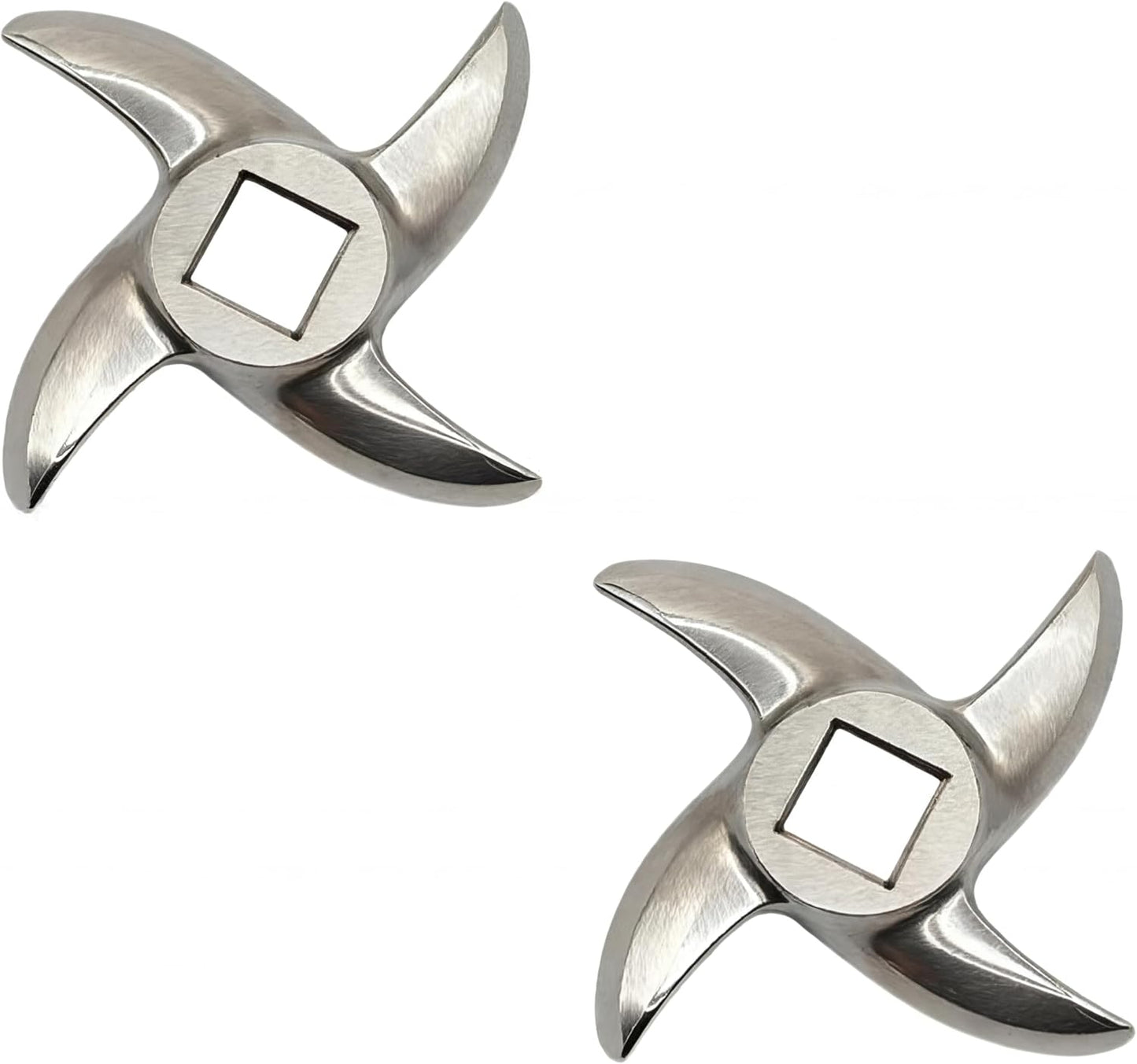2 Cuchillas Picar Carne Acero Inox 0.53pulg