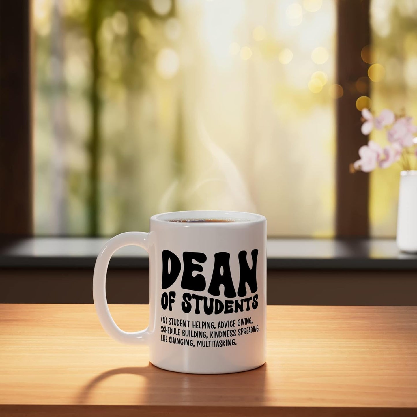 Taza de cerámica Dean Of Students Week blanca