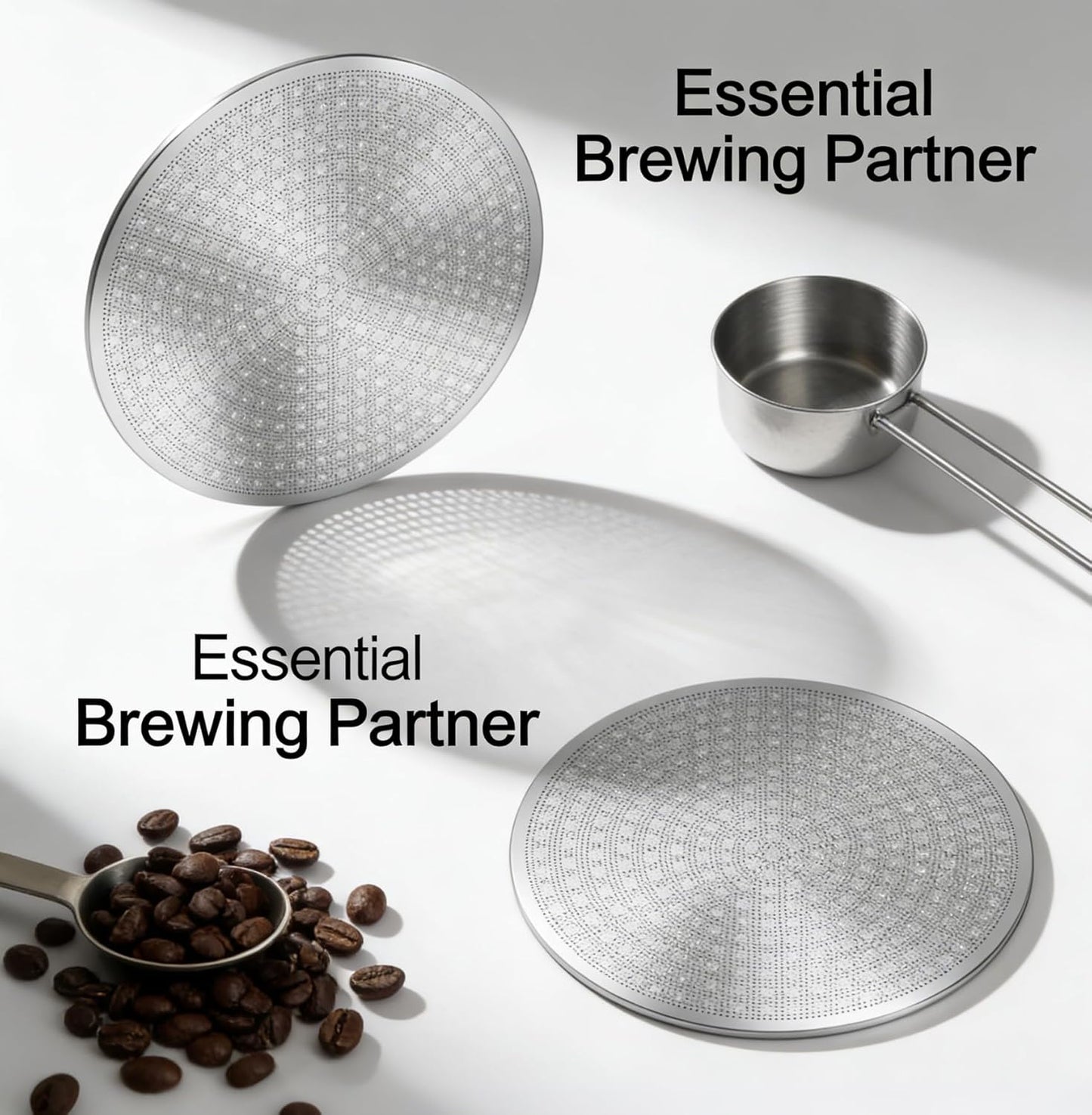 Pack 2 Pantallas Espresso Doble Capa 2.098pulg Acero Inox
