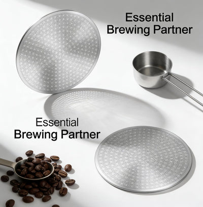 Pack 2 Pantallas Espresso Doble Capa 2.098pulg Acero Inox